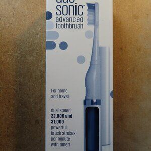 Violife Duo Sonic Advanced Toothbrush; Metalic Azure; NEW